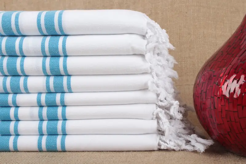 トルコビーチタオル パーソナライズストライプベージュ、40x71インチ