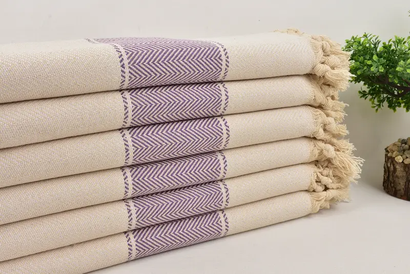 Summer Gift, Personalized Gift, 70x36 Cotton Herringbone Towel, Gift For Him, Home Decor Towel, Unique Turkish towel with custom embroidery USA - 3