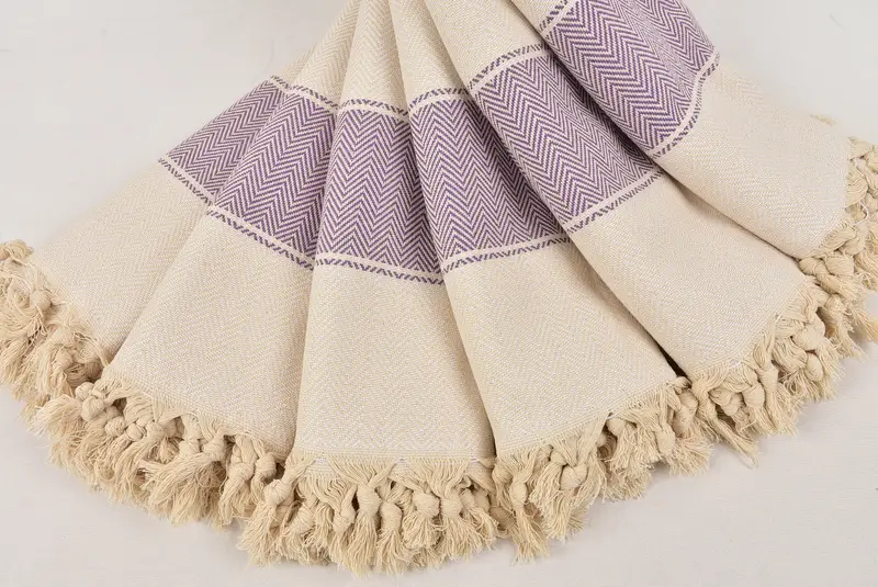 Summer Gift, Personalized Gift, 70x36 Cotton Herringbone Towel, Gift For Him, Home Decor Towel, Unique Turkish towel with custom embroidery USA - 4