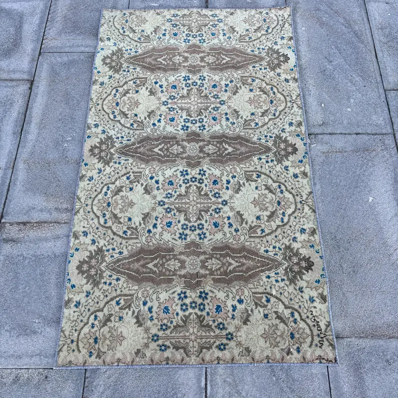 Alfombra Animal Print Verde y Azul, 7x1,2m