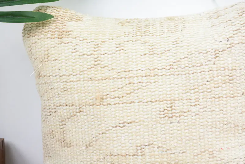 12x12 White Cushion Case, Yoga Pillow Sham, Kilim Cushion Sham, Cushion Case, Shabby Chic Pillow Case, Vintage Kilim Pillow, Throw Kilim Pillow - 2