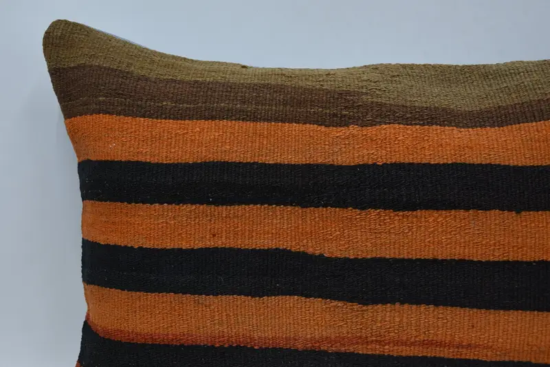 Wholesale Pillow Case, Colorful Pillow Cover, Gift Pillow, Vintage Kilim Pillow, 20x28 Orange Pillow Cover, Cushion Case, Rustic Pillow, Boho Pillow - 2