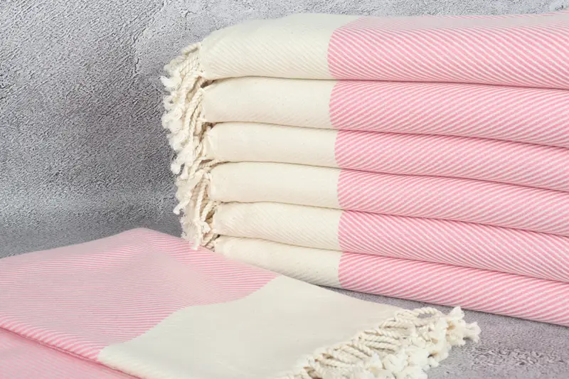 Personalized Turkish Towel, Handmade Gift, Monogrammed Beach Towel, Christmas Favors, Turkish Beach Towel Personalized, 70x40 Cotton Striped Towel - 2