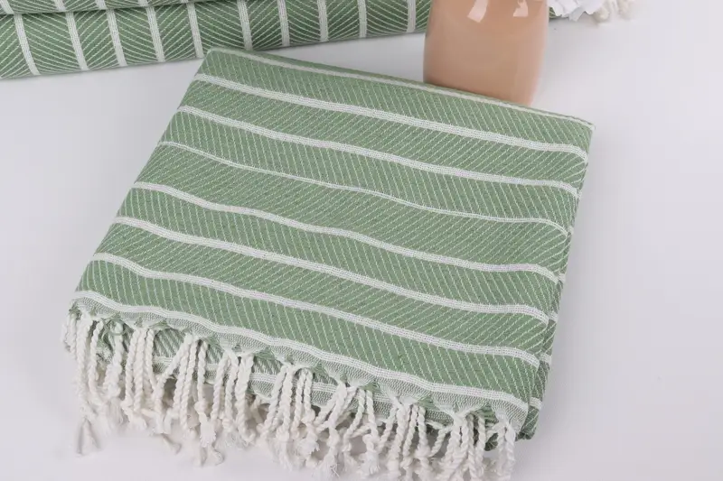 Monogram Beach Towel, Best Friend Christmas Gift, Pool Towels, Gift For Him, Kids Beach Towel, 70x40 Bamboo Herringbone Towel, Quick-Dry Beach Towel - 5