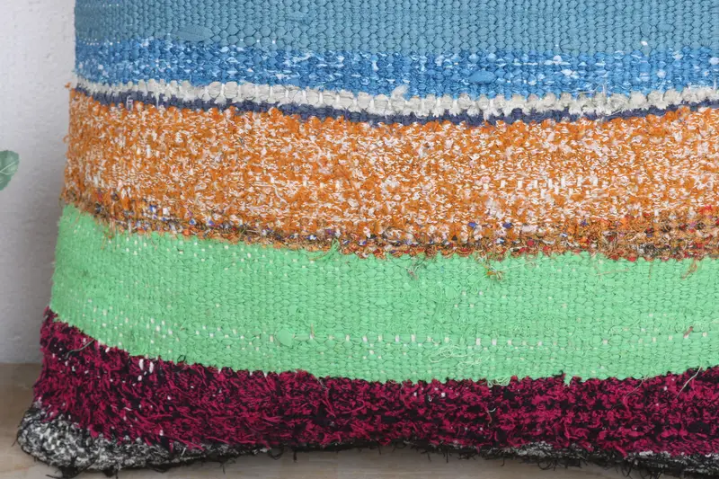 20x20 Red Pillow Sham, Boho Pillow Sham Cover, Pillow, Vintage Pillow Sham, Interior Designer Pillow, Ethnical Kilim Rug Pillow - 3