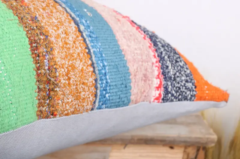 20x20 Red Pillow Sham, Boho Pillow Sham Cover, Pillow, Vintage Pillow Sham, Interior Designer Pillow, Ethnical Kilim Rug Pillow - 6