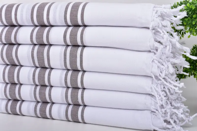 Gift For Him, Bridesmaid Proposal Gift, Bachelorette Party Gifts Bridesmaids, 70x38 Cotton Striped Towel, Lightweight towel, Custom Wedding Towel - 3