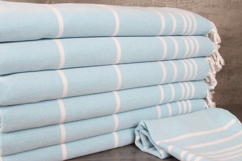 Wedding Day Gift For Bride, Bathroom Towels, Custom Turkish Towel, Wedding Gift, Personalized Gift, 38x18 Cotton Striped Towel, Monogram Towels - 2