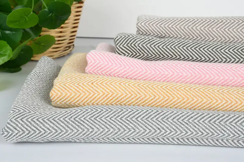 Monogram Towels, Employee Gifts, Embroidered Towel, Bachelorette Party Gifts Bridesmaids, 70x40 Cotton Herringbone Towel, Bachelorette Party Favors - 4