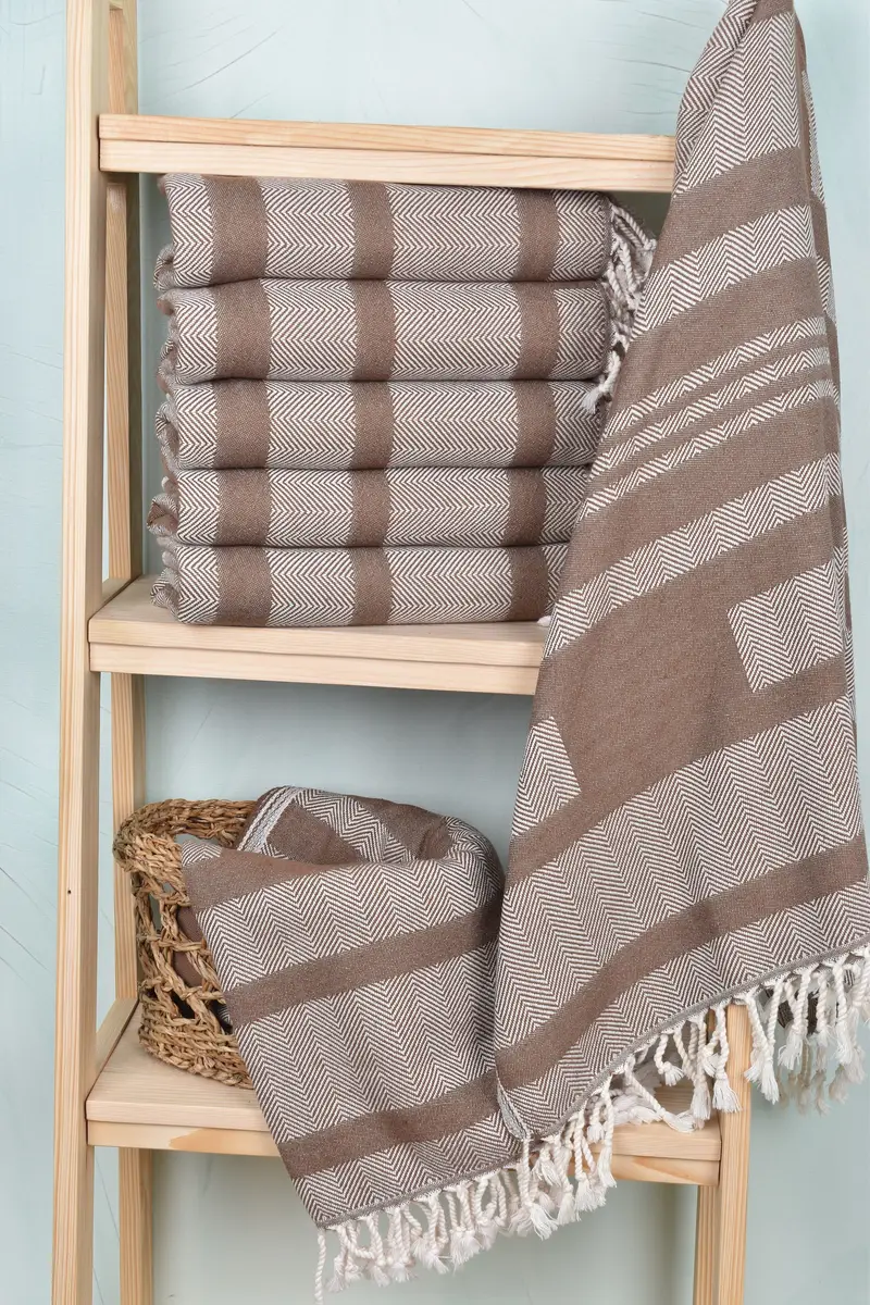 Girls Weekend Favors, Best Friend Gift Ideas, Turkish hand towel, Turkish towel, Bachelorette Party Favors, 68x38 Cotton Chevron Towel, Spa Towel - 3