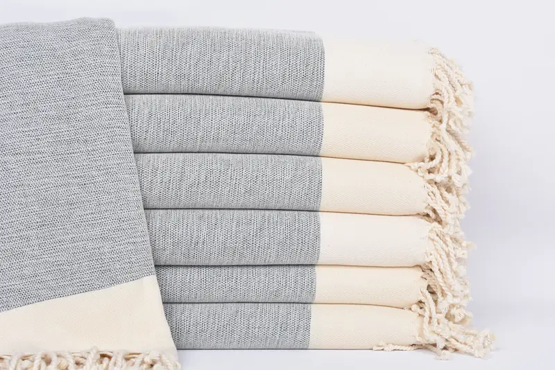 Spa Towel, Embroidered Towel, Organic towel, Beach Towel Bulk, 64x40 Cotton Flat Towel, Luxury Turkish beach towel with fringe, Gift For Boyfriend - 1