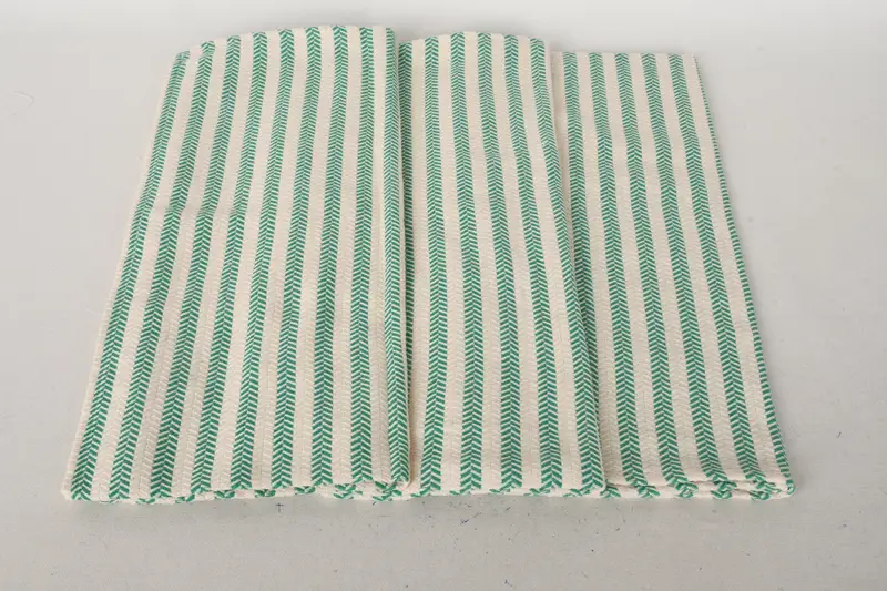 Monogrammed Hand Towel, 36x16 Cotton Striped Towel, Monogram Tea Towel, Beach Theme Bachelorette Party, Bathroom Towels, Monogram Kitchen Towel - 8