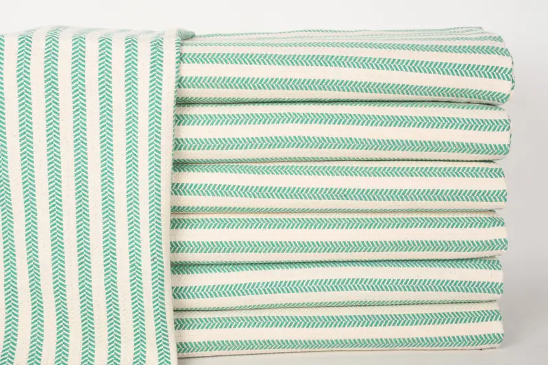 Monogrammed Hand Towel, 36x16 Cotton Striped Towel, Monogram Tea Towel, Beach Theme Bachelorette Party, Bathroom Towels, Monogram Kitchen Towel - 1