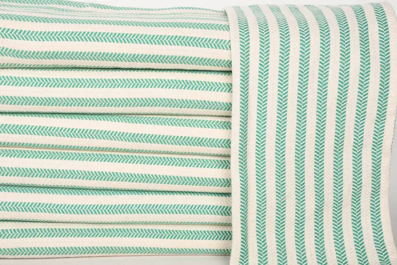 Monogrammed Hand Towel, 36x16 Cotton Striped Towel, Monogram Tea Towel, Beach Theme Bachelorette Party, Bathroom Towels, Monogram Kitchen Towel - 2