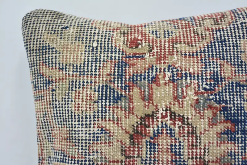 Couch Cushion Cover, Pillow Case, Turkish Rugs Pillow Cover, Vintage Pillow, 12x12 Blue Cushion, Ethnical Kilim Rug Pillow, Gift Pillow - 2