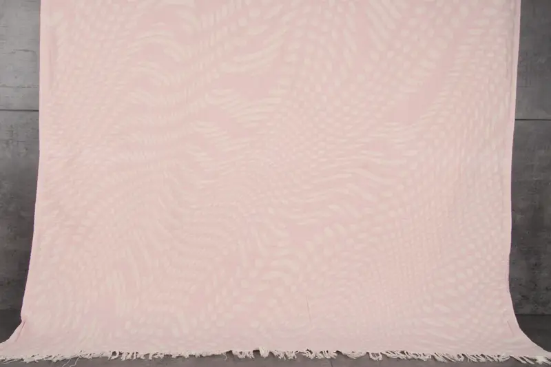 Turkish Beach Towel Personalized Light Powder Pink, 36x67 Inches