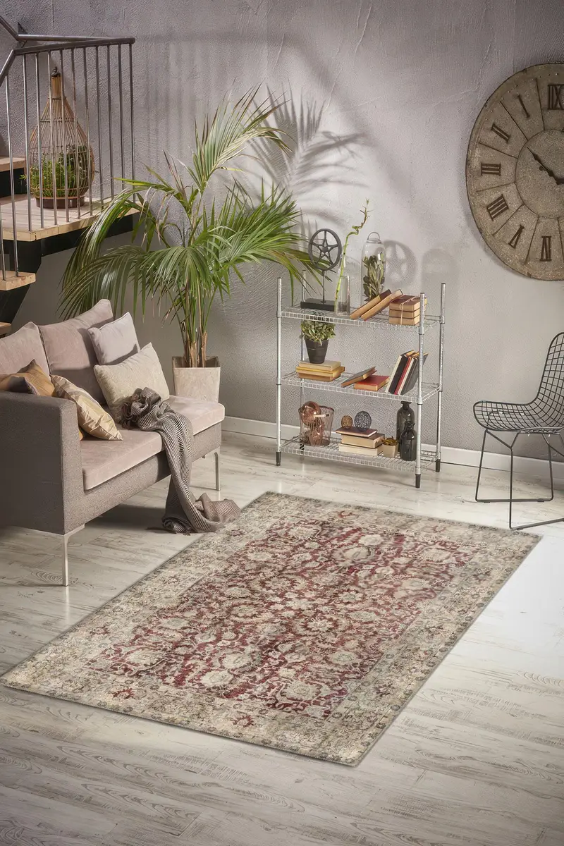 Eleganter bedruckter Teppich: Modernes Design, weicher Stoff, einzigartige Muster