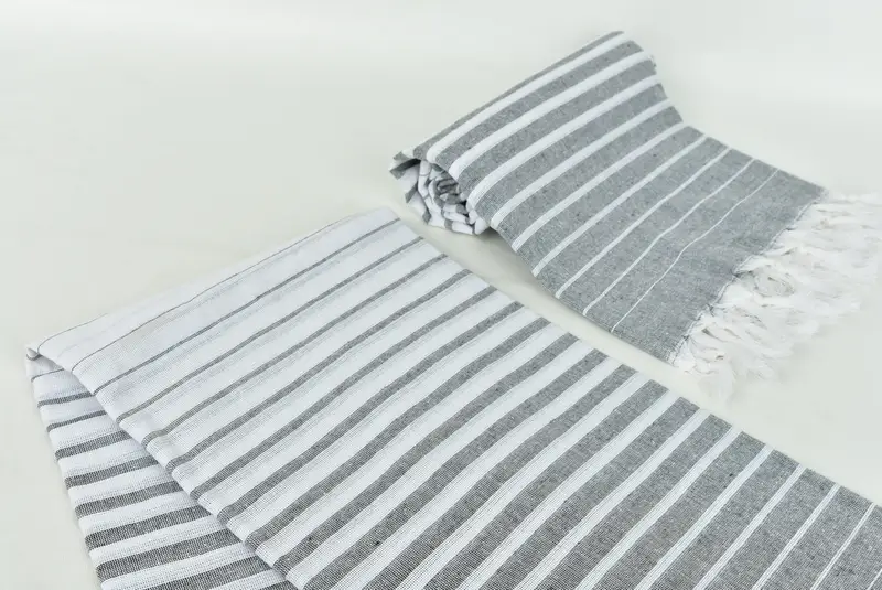 Monogram Türk Havlu, 70x40 Pamuklu Çizgili Havlu, Kişiselleştir Hediye, Kum Dayanıklı Havlu, Bachelorette Hediyeleri, Özel Havlu Plajı, Plaj Havlu Toplu - 7