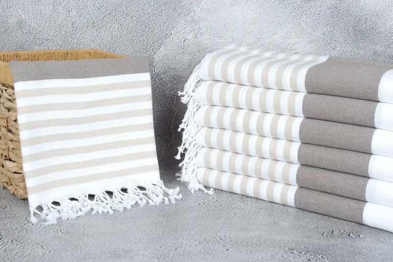 Wedding Gifts Towel, Beach Wedding Favor, Maid Of Honor Gift, 70x40 Cotton Striped Towel, Beach Towel Gift, Spa Gift Towel, Bachelorette Party Gifts - 3