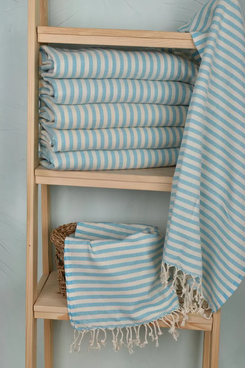 Turkish Hand Towel, Personalized Gifts, Personalized Gift, Bachelorette Gifts, 40x24 Cotton Striped Towel, Organic Towel, Gift For Him, Summer Gift - 3