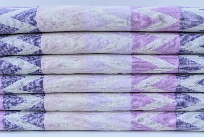 70x40 Cotton Zigzag Design Towel, Peshtemal Towel, Bridal Gifts, Bachelorette Party Decorations, Turkish bath towel, Bachelorette Party Gifts - 3