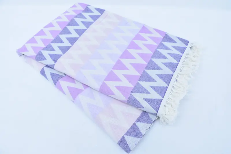 70x40 Cotton Zigzag Design Towel, Peshtemal Towel, Bridal Gifts, Bachelorette Party Decorations, Turkish bath towel, Bachelorette Party Gifts - 6