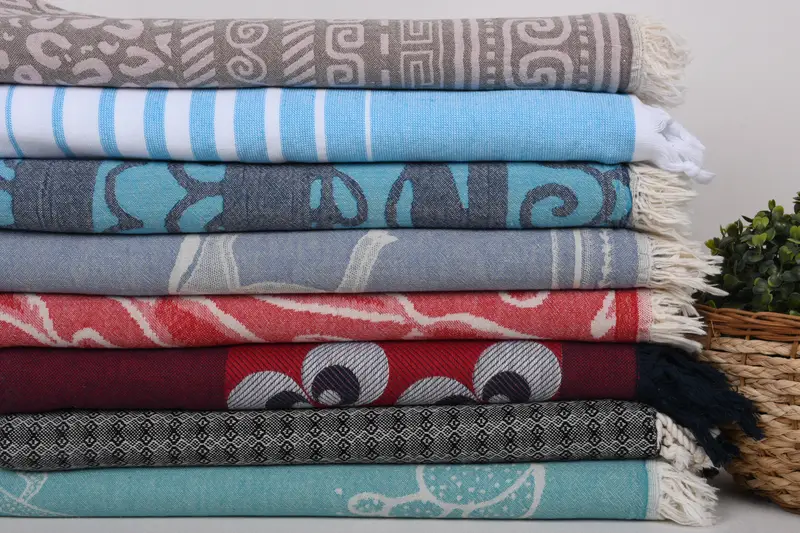 Personalized Bridesmaid Gift, Wedding For Favor, 70x40 Cotton Set of 8 Towel, Monogram Turkish Towel, Custom Turkish Towel, Bachelorette Party Gifts - 2