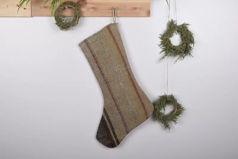 19 インチのクリスマスオーナメントストッキング、ホリデーホリデーストッキング