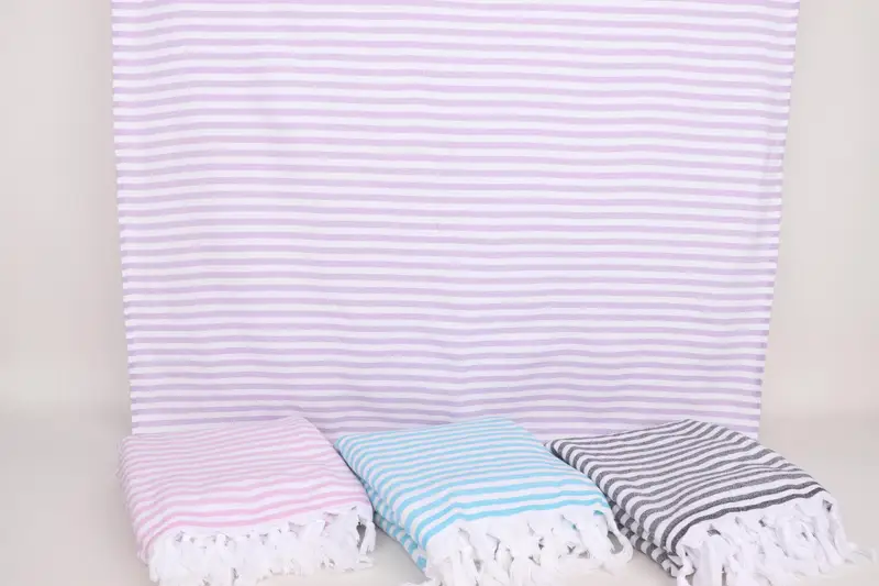 Bridesmaid Gift Towel, Travel towel, Wedding Anniversary Gift, 70x36 Cotton Terry Striped Towel, Gym Towel, Customized Towels, Turkish Towel Beach - 6