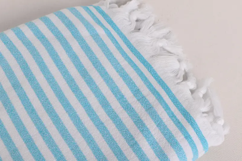 Bridesmaid Gift Towel, Travel towel, Wedding Anniversary Gift, 70x36 Cotton Terry Striped Towel, Gym Towel, Customized Towels, Turkish Towel Beach - 4