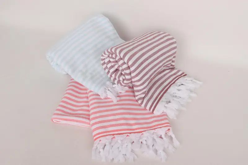 Bridesmaid Gift Towel, Travel towel, Wedding Anniversary Gift, 70x36 Cotton Terry Striped Towel, Gym Towel, Customized Towels, Turkish Towel Beach - 3