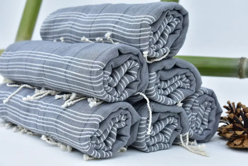 70x40 Cotton Striped Towel, Gift For Her, Fouta towel, Bachelorette Favors Beach, Bachelorette Beach Towel, Cotton towel, Wedding Gift Ideas - 4