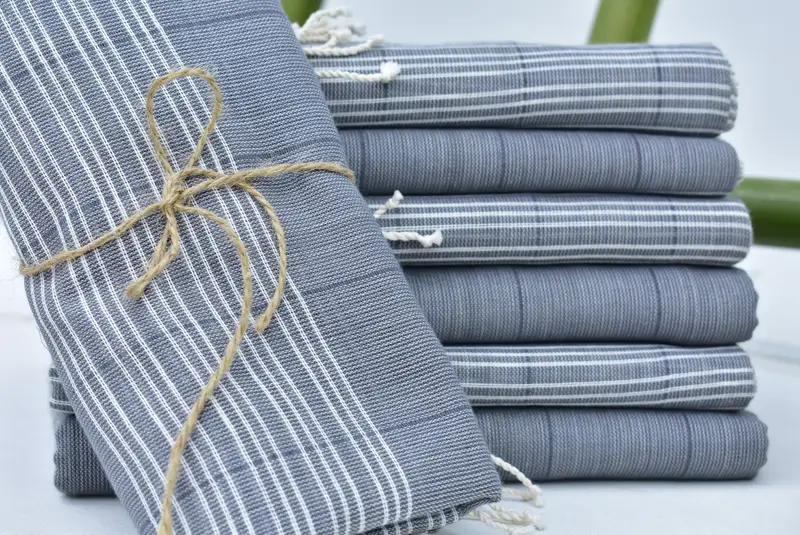 70x40 Cotton Striped Towel, Gift For Her, Fouta towel, Bachelorette Favors Beach, Bachelorette Beach Towel, Cotton towel, Wedding Gift Ideas - 3