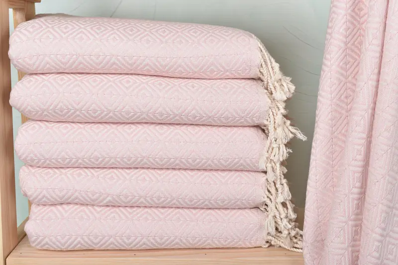 70x40 Cotton Diamond Towel, Sand-resistant towel, Custom Wedding Gift, Bachelor Party Gifts, Guest Towel, Organic Cotton Towel, Wedding Favors - 1