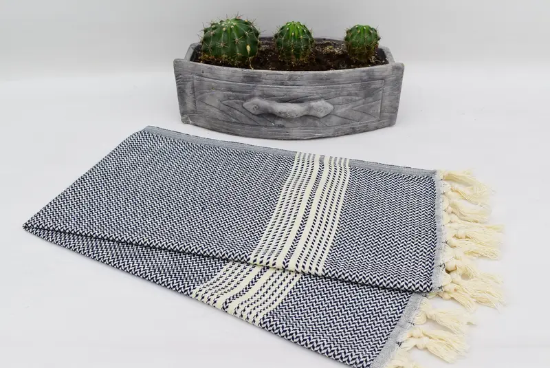 Turkish Tea Towel, Wedding Gift Ideas, Summer Gift, Gift For The Home Decor, 40x18 Cotton Striped Towel, Turkish Towel Hand Towel, Bathroom Towels - 5