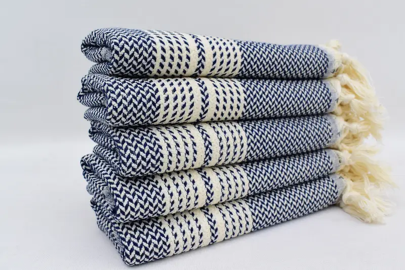 Turkish Tea Towel, Wedding Gift Ideas, Summer Gift, Gift For The Home Decor, 40x18 Cotton Striped Towel, Turkish Towel Hand Towel, Bathroom Towels - 2