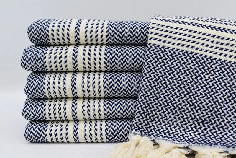 Turkish Tea Towel, Wedding Gift Ideas, Summer Gift, Gift For The Home Decor, 40x18 Cotton Striped Towel, Turkish Towel Hand Towel, Bathroom Towels - 1
