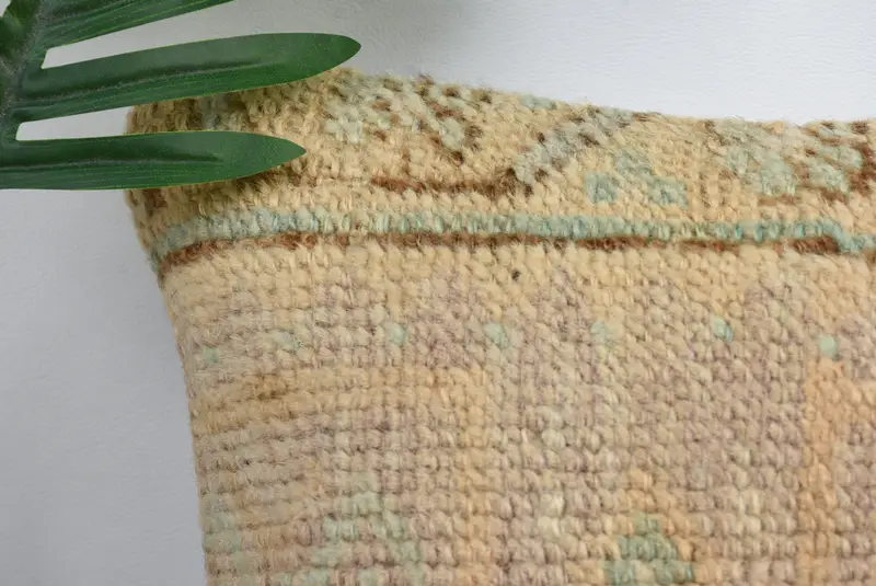 12x12 Brown Cushion Case, Vintage Pillow, Aztec Pillow Cover, Handmade Kilim Cushion, Pillow Sham, Ethnical Kilim Rug Pillow - 2