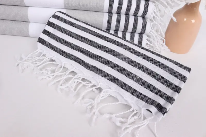 Personalized Dish Towel, Monogram Tea Towel, Wedding Gift, 40x24 Cotton Striped Towel, Bridesmaid Gifts, Custom Wedding Gift From Bridesmaid - 4