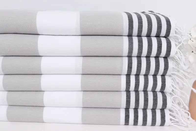 Personalized Dish Towel, Monogram Tea Towel, Wedding Gift, 40x24 Cotton Striped Towel, Bridesmaid Gifts, Custom Wedding Gift From Bridesmaid - 3
