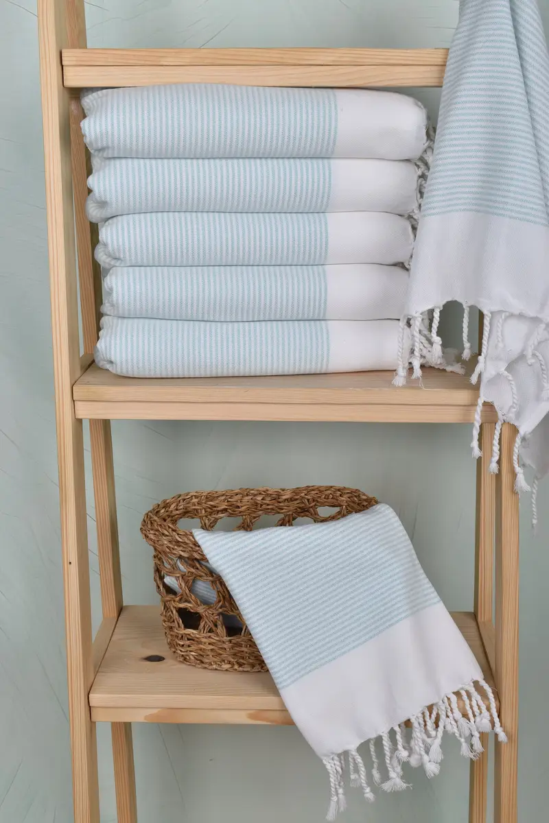 Turkish Towel Hand Towel, Custom Hand Towel, Bridesmaid Gifts, Grandma Gift, 40x18 Cotton Striped Towel, Boyfriend Gift, Turkish Towel Monogram - 3