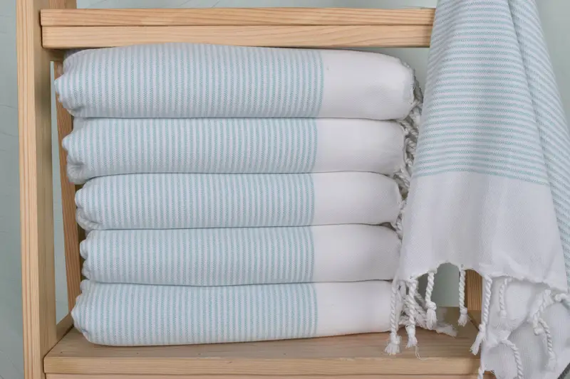 Turkish Towel Hand Towel, Custom Hand Towel, Bridesmaid Gifts, Grandma Gift, 40x18 Cotton Striped Towel, Boyfriend Gift, Turkish Towel Monogram - 2