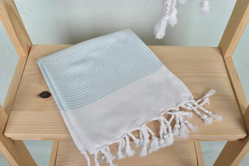 Turkish Towel Hand Towel, Custom Hand Towel, Bridesmaid Gifts, Grandma Gift, 40x18 Cotton Striped Towel, Boyfriend Gift, Turkish Towel Monogram - 5
