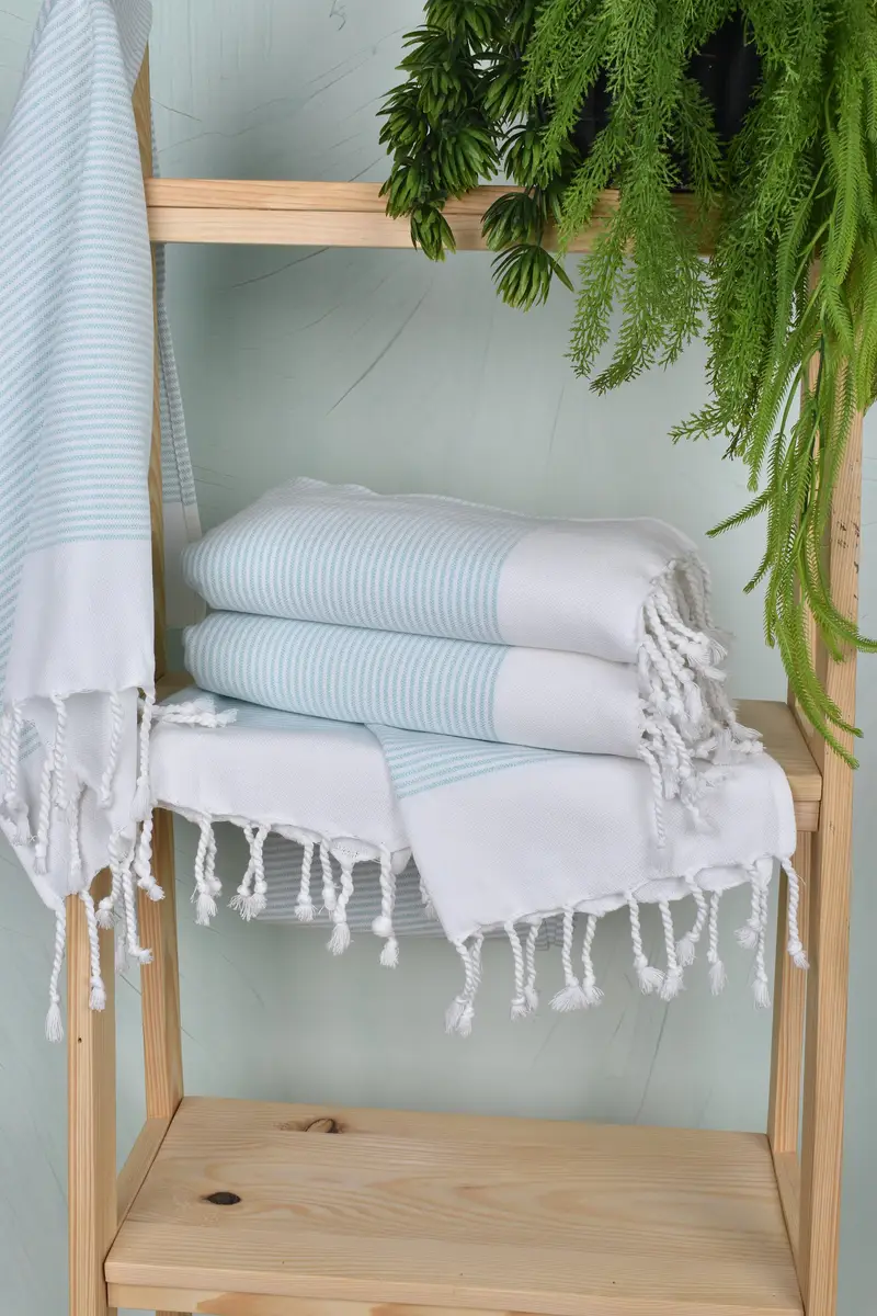 Turkish Towel Hand Towel, Custom Hand Towel, Bridesmaid Gifts, Grandma Gift, 40x18 Cotton Striped Towel, Boyfriend Gift, Turkish Towel Monogram - 6