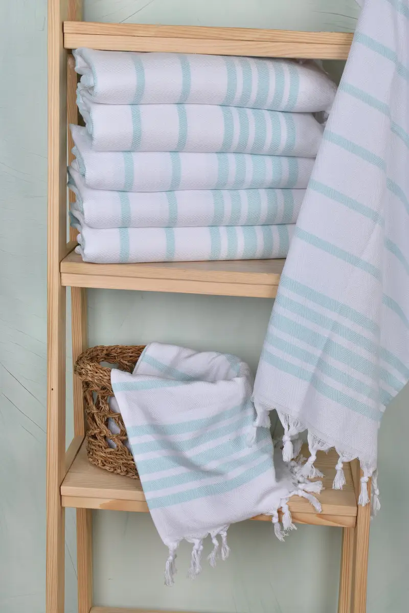 Bathroom Towels, Turkish Tea Towel, Xmas Gifts, Summer Gift, Organic Towel, Wedding Favors, 36x24 Cotton Herringbone Towel, Home Decor Towel - 3