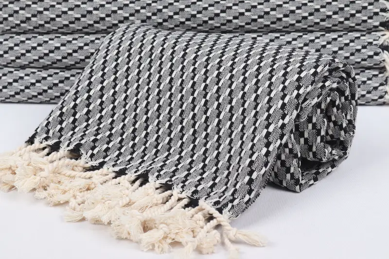 Fouta towel, 68x40 Cotton Geometric Towel, Merry Christmas Gifts, Hammam towel, Bachelorette Towel, Gift For Her, Florida Bachelorette Party Favors - 4