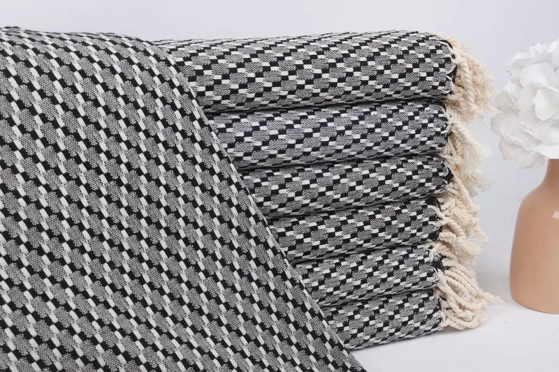 Fouta towel, 68x40 Cotton Geometric Towel, Merry Christmas Gifts, Hammam towel, Bachelorette Towel, Gift For Her, Florida Bachelorette Party Favors - 1