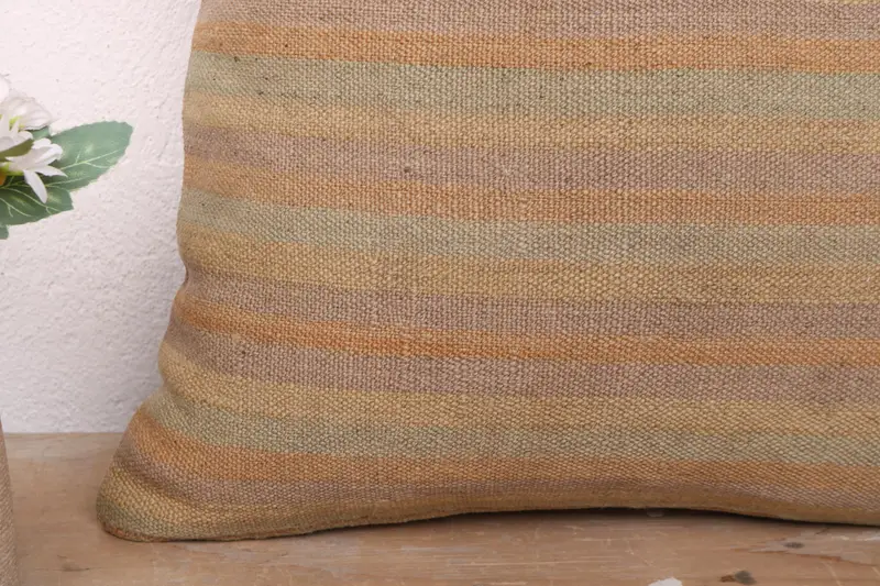 Vintage Kilim Throw Pillow, Tapestry Pillow Case, Designer Throw Pillow, 16x16 Green Cushion, Boho Pillow Sham Cover, Pillow, Pillow for Sofa - 3