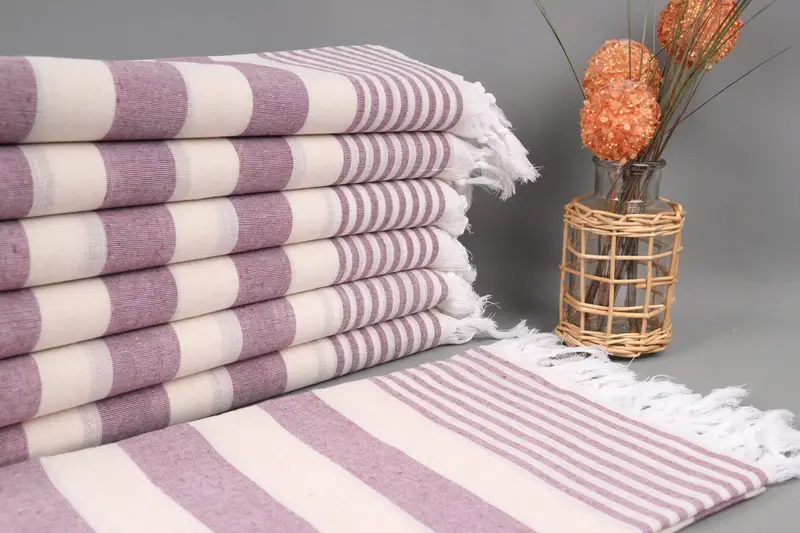Wedding Favors, Gift For The Home Decor, Gift For Wedding Day, Custom Wedding Gift, Wedding Shower Gift, 68x36 Cotton Striped Towel, Bath towel - 3