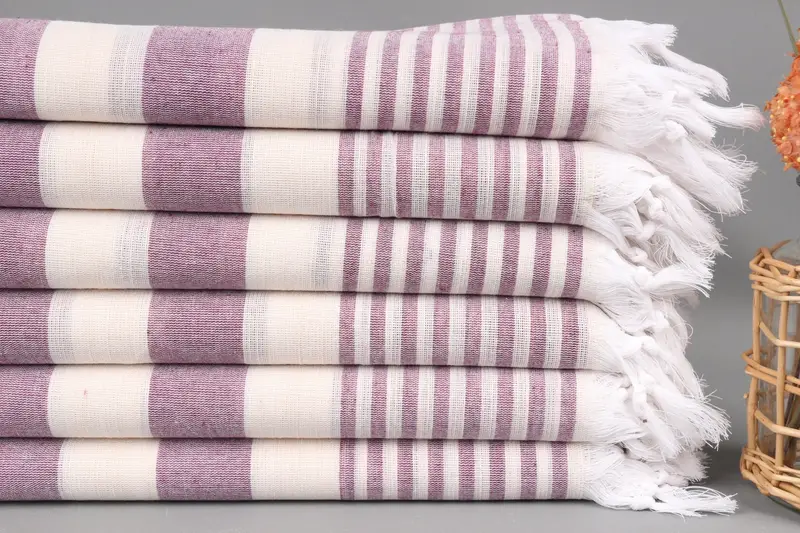 Wedding Favors, Gift For The Home Decor, Gift For Wedding Day, Custom Wedding Gift, Wedding Shower Gift, 68x36 Cotton Striped Towel, Bath towel - 1